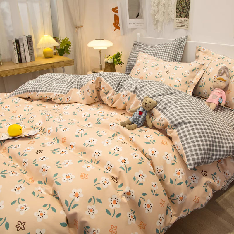 ชุดผ้าปูที่นอนขนาดคิงไซส์ 4 ชิ้น