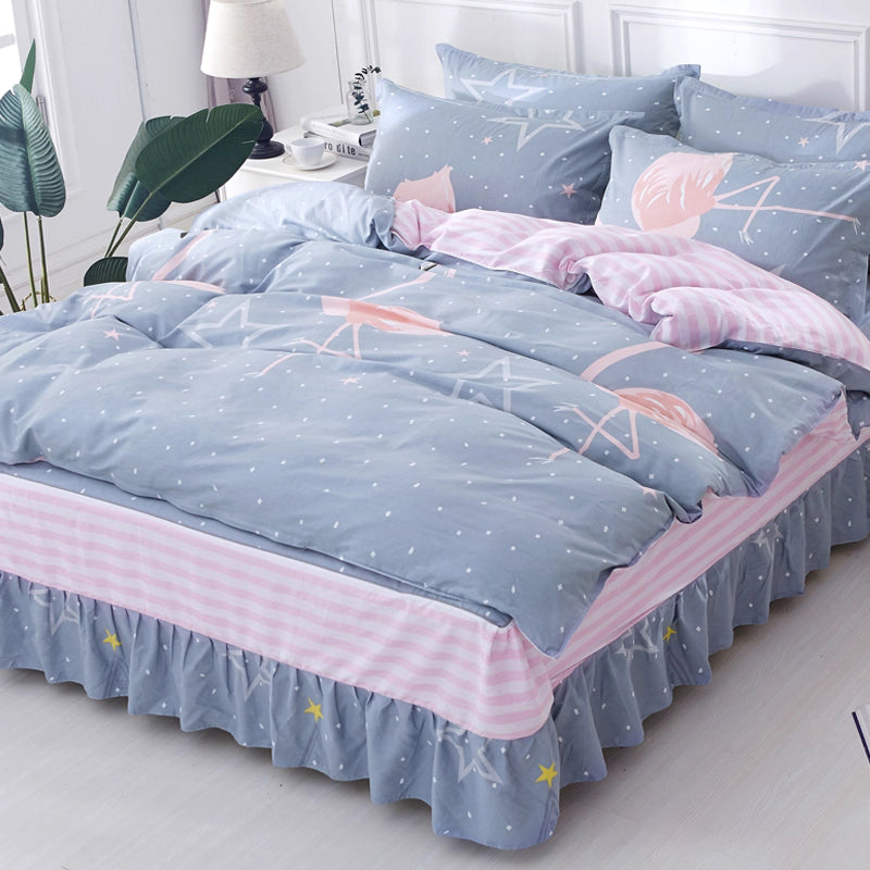 ชุดผ้าปูที่นอนขนาดคิงไซส์ 4 ชิ้น